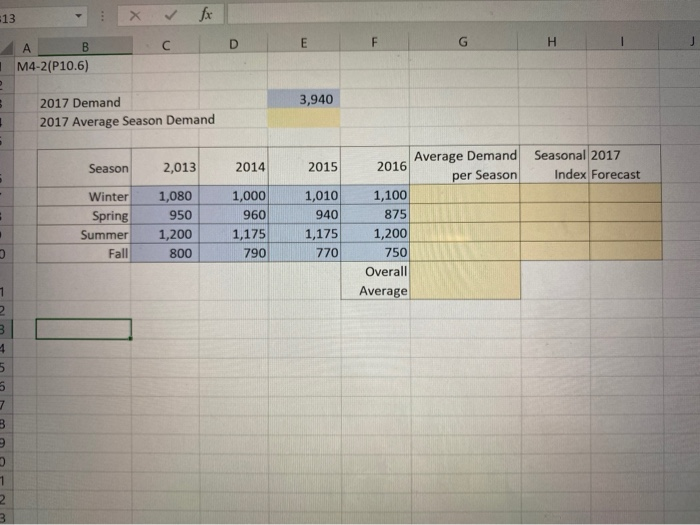 please provide excel formulas 5. Dr. Bumberry is