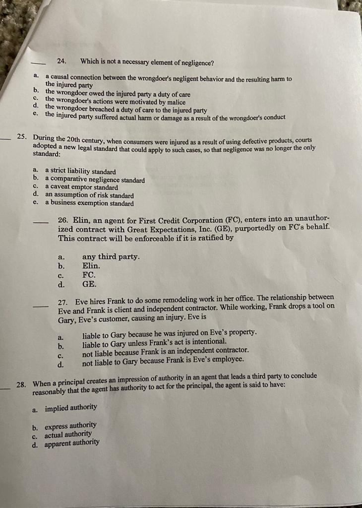 a. a causal connection between the wrongdoer's