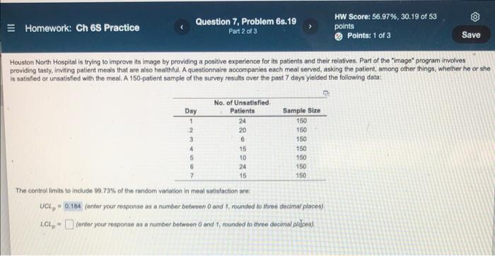 find LCL CO Homework: Ch 6S Practice Question 7