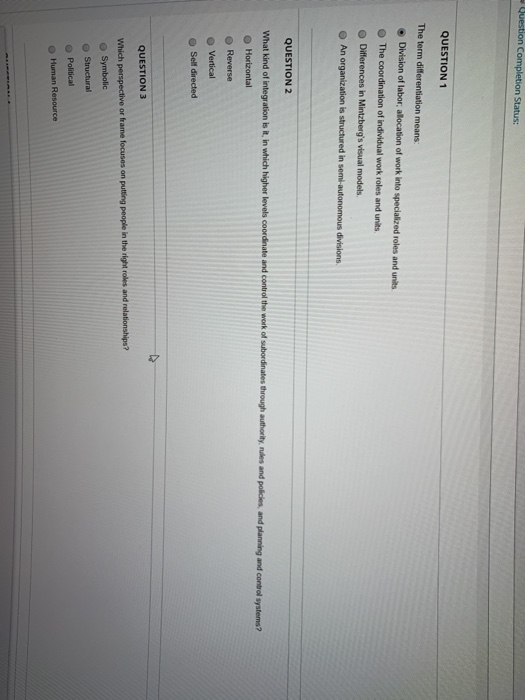 no step. only answer Question Completion Status: