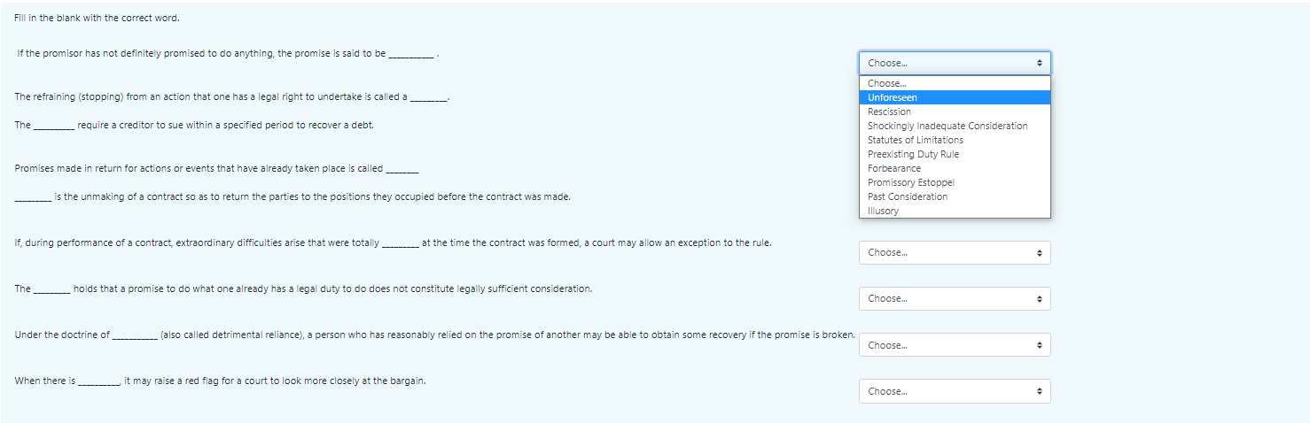 Match the Term with the correct definition. A