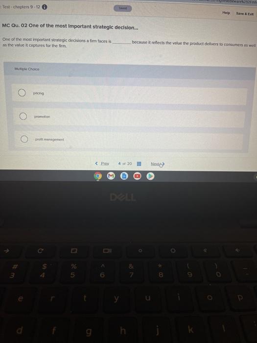 Test chapters 9-12 Help Savu E MC Qu. 02 One of