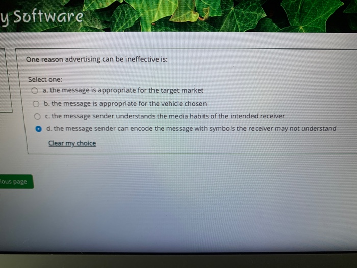 y Software One reason advertising can be