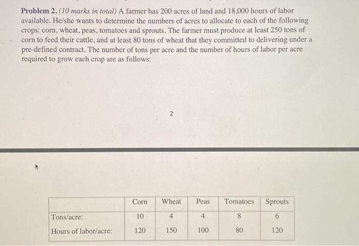 help formulate linear programming model thaf