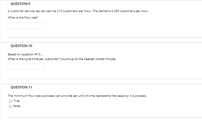 PLEASE ANSWER ALL QUESTIONS. QUESTION 9 A