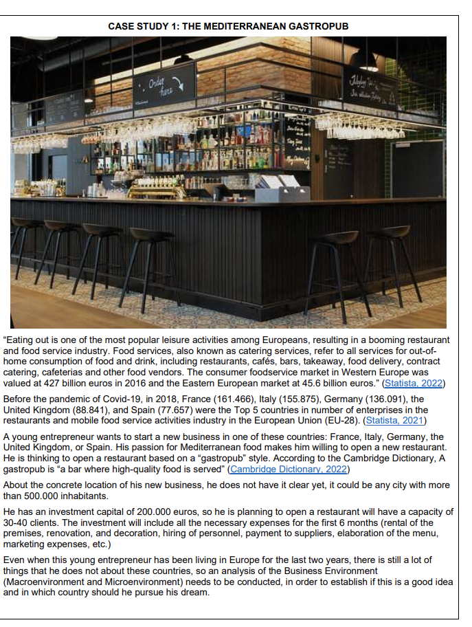 United Kindom in the case study and, using a