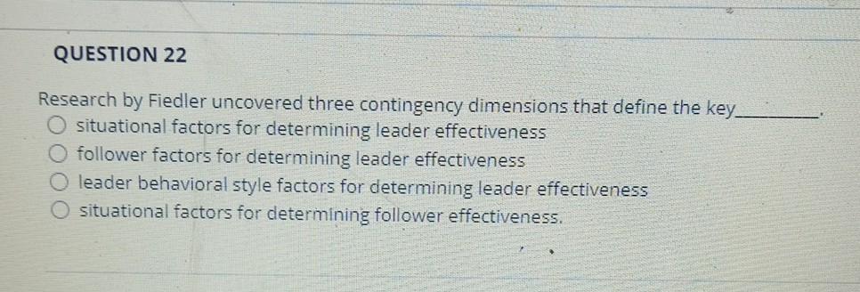 QUESTION 26 Loss of motivation is an overt form