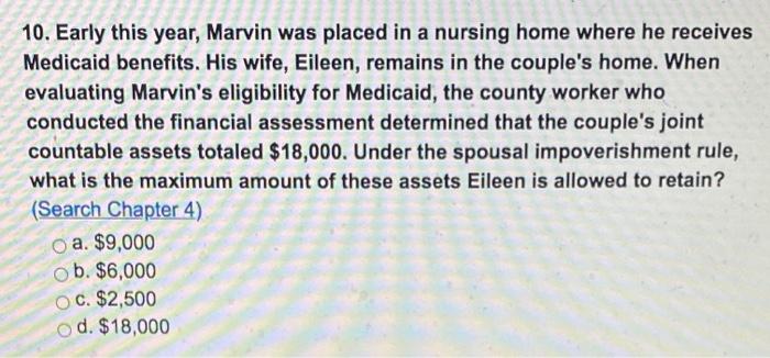 Long-Term Care insurance 10. Early this year,