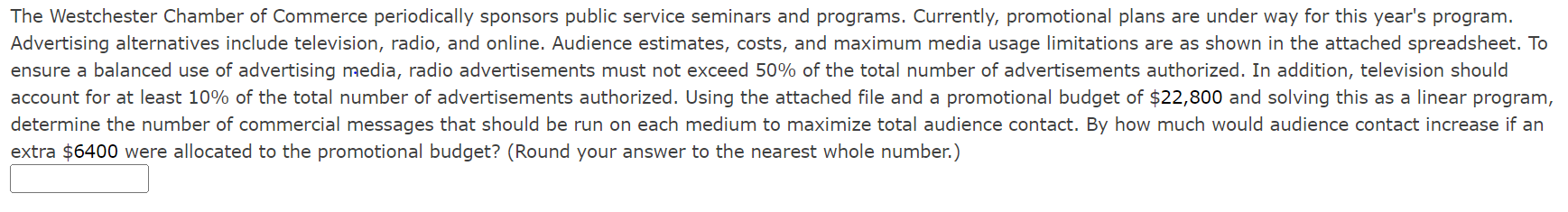 The Westchester Chamber of Commerce periodically