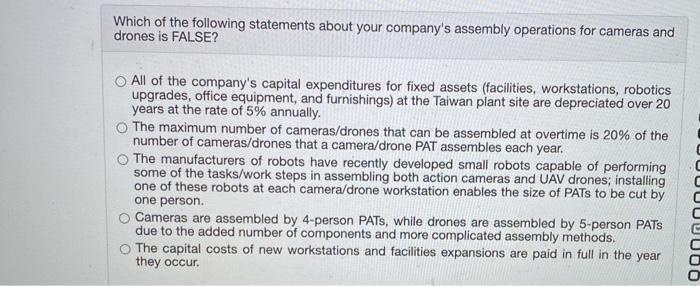 Which of the following statements about your