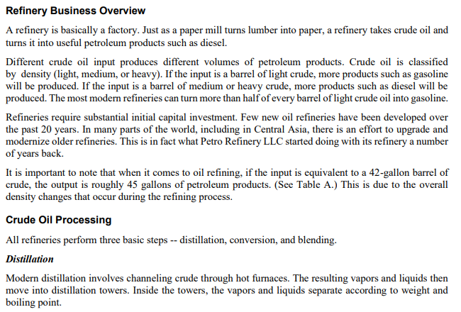 The question is two major parts and two smaller