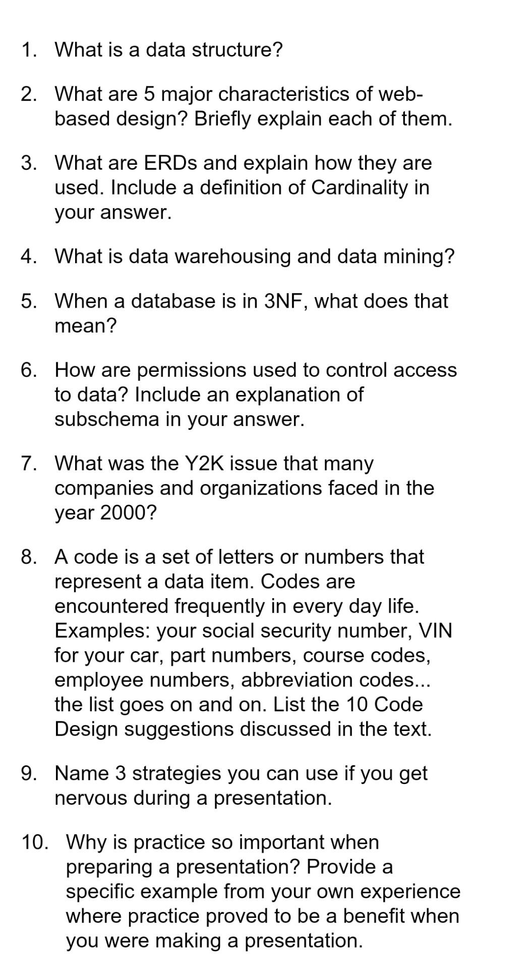 11. Many articles stress the importance of body