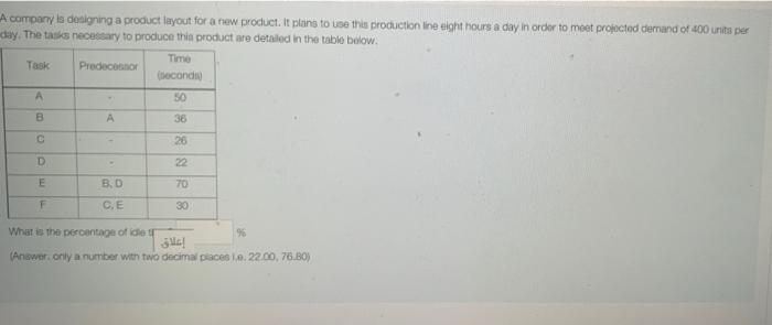 A company is designing a product layout for a new