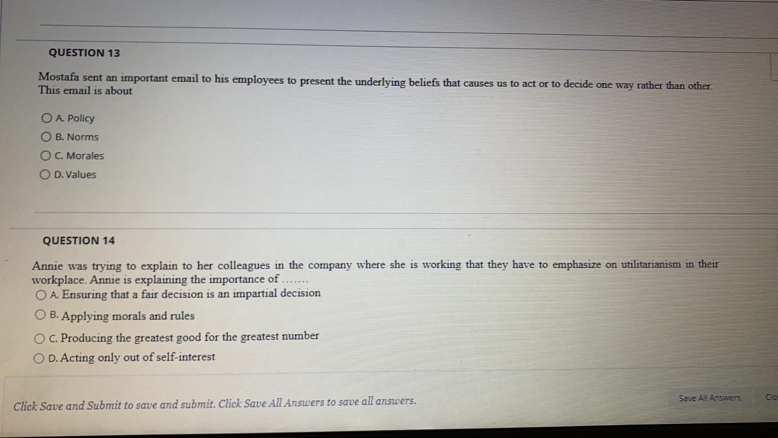 QUESTION 13 Mostafa sent an important email to