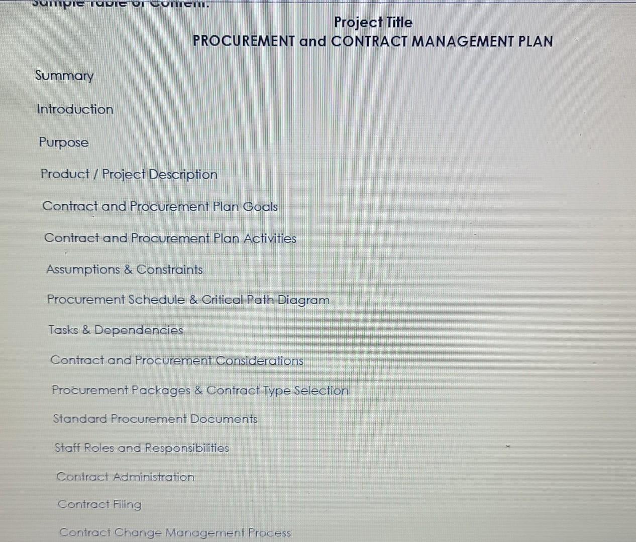 Introduction: A range of different contract types