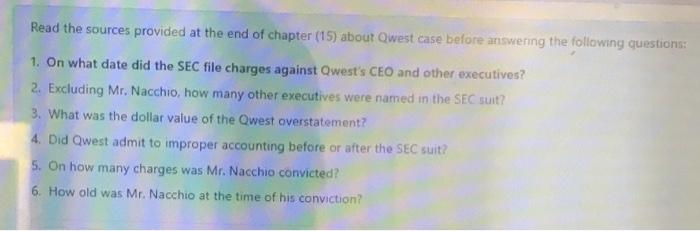 forensic Accounting Read the sources provided at