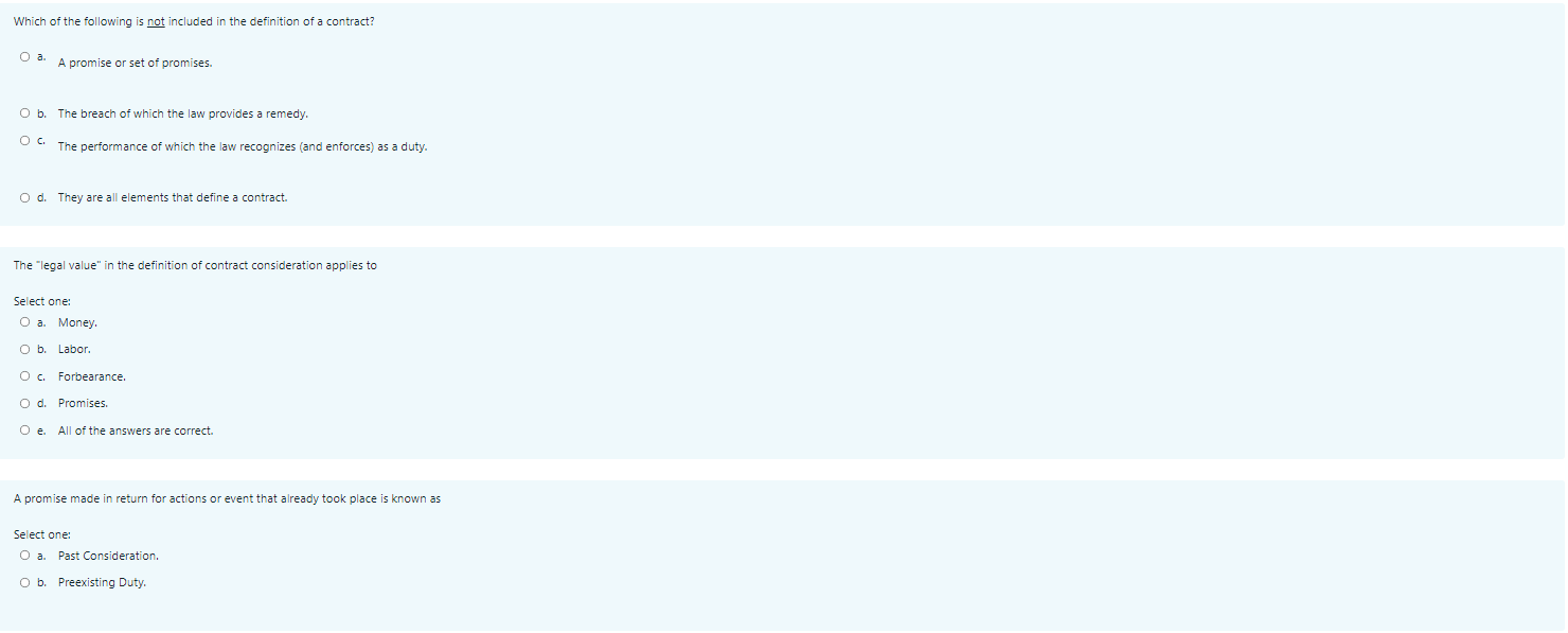 Which of the following is not included in the