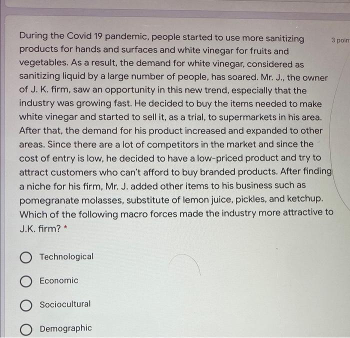 3 poin During the Covid 19 pandemic, people
