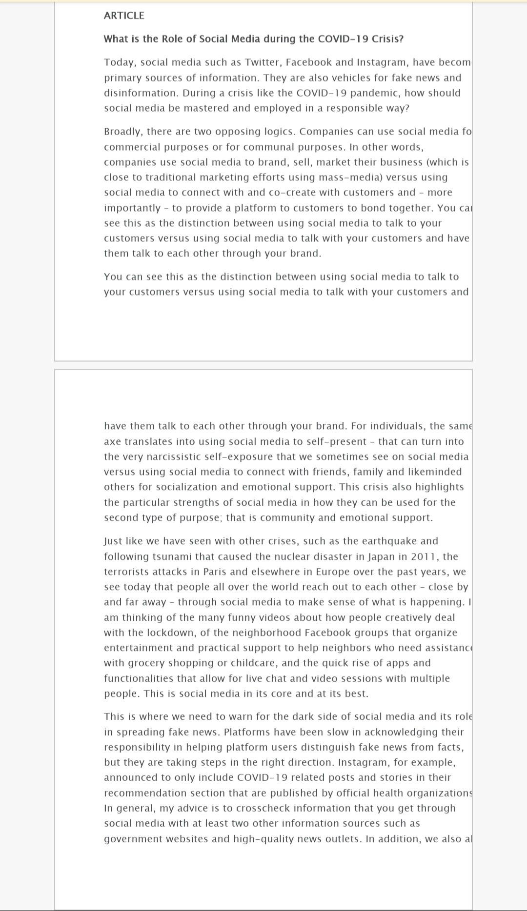 Scenario You are working as a co-op student at