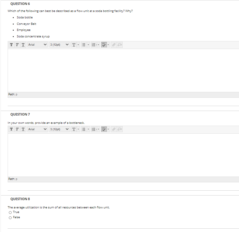 PLEASE ANSWER ALL QUESTIONS. QUESTION 6 Which of