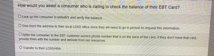 How would you assist a consumer who is calling to