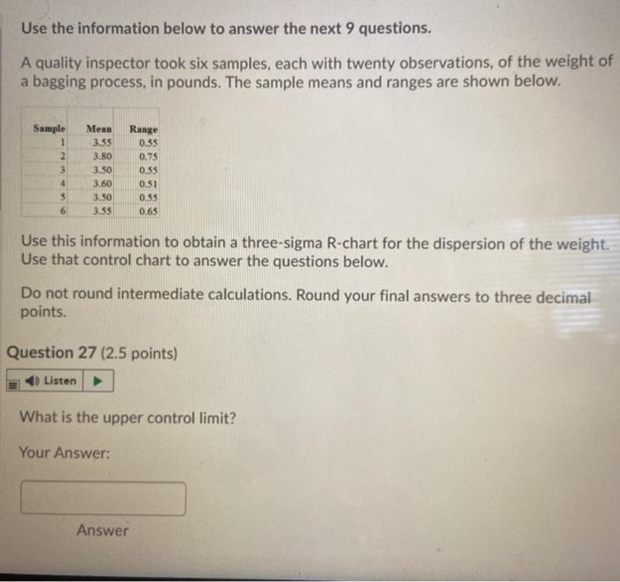 Helppp! Use the information below to answer the