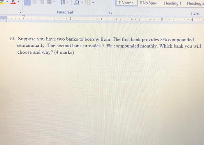 Question di: Read the following case, and the