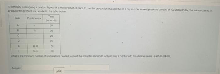A company is designing a product layout for a new