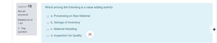 urgent Question 10 Not yet wered Marked out of
