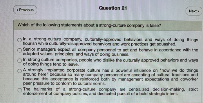 Question 20 < Previous Next  style=