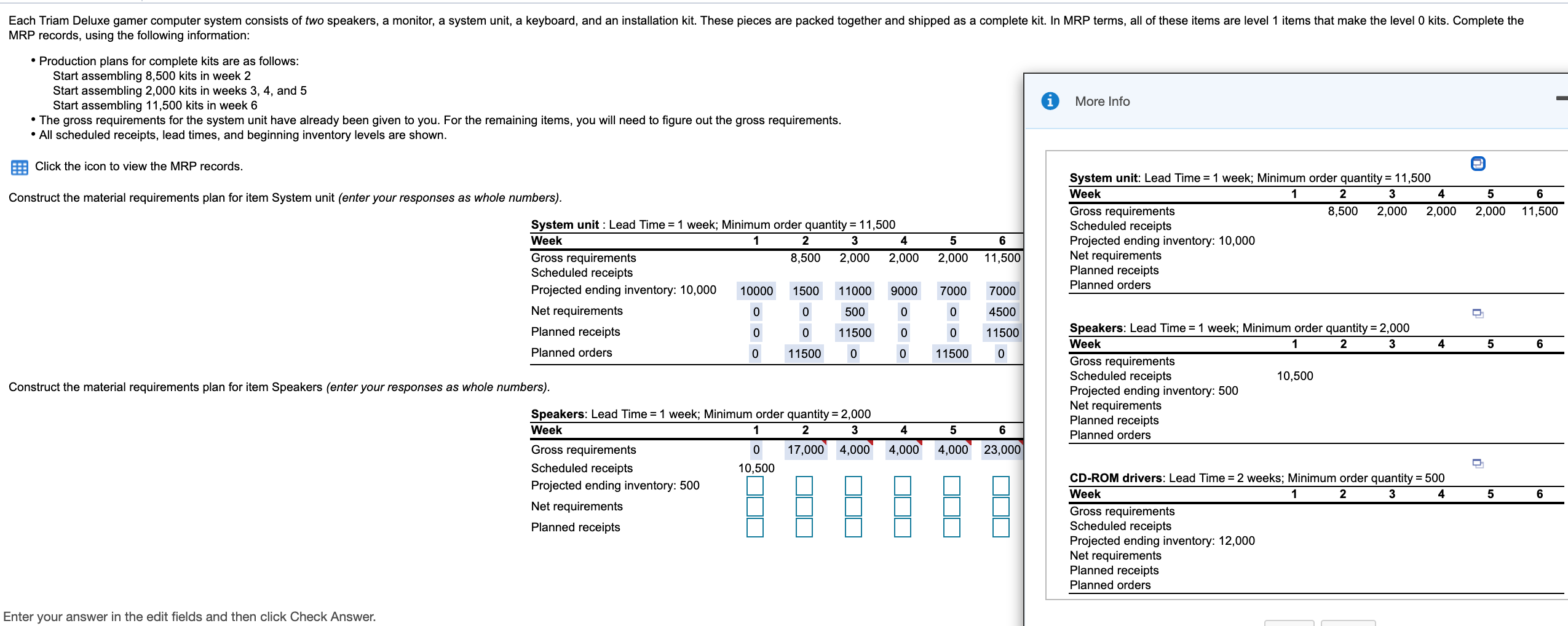 Each Triam Deluxe gamer computer system consists
