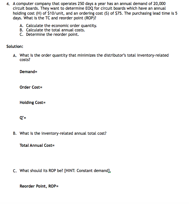 Chapter 9: Inventory Management 1. Custom