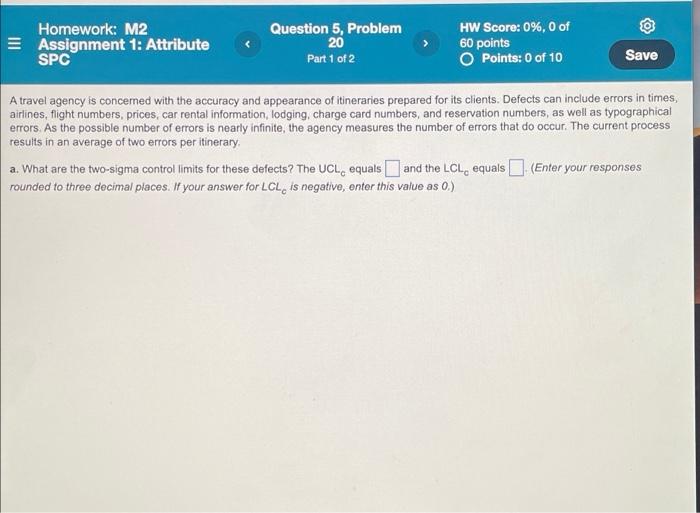 Homework: M2 Assignment 1: Attribute SPC Sample 1