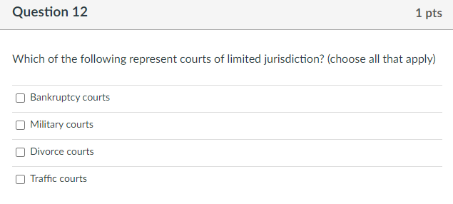 Q.10: For what reason might an appeal be won? a.