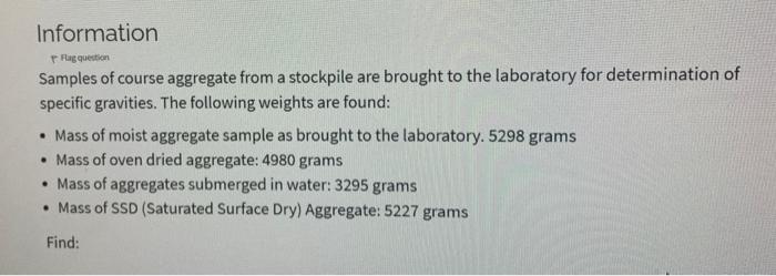Information Flag question Samples of course