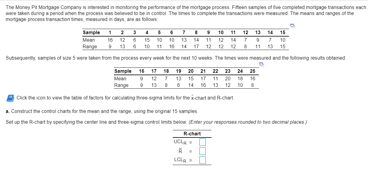 0 Reference Factors for calculating three-sigma