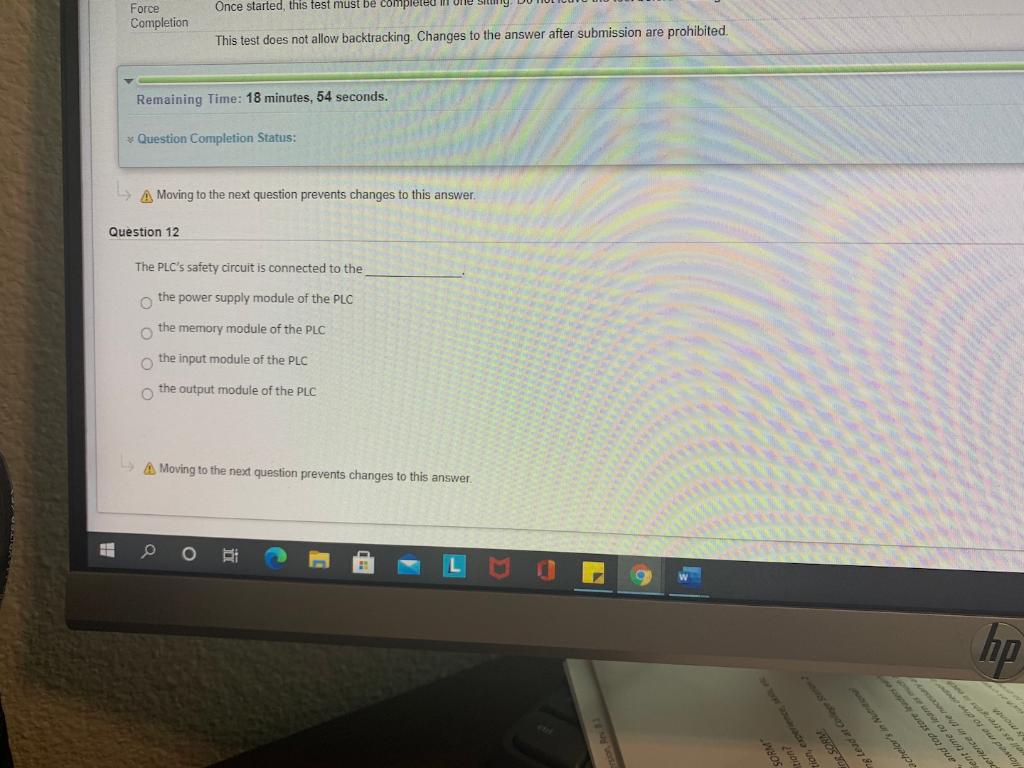 This test does not allow backtracking Changes to