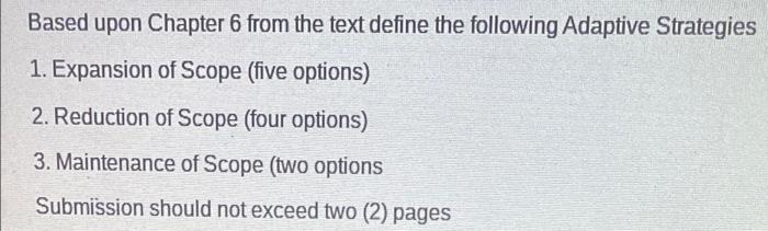 strategic management Based upon Chapter 6 from