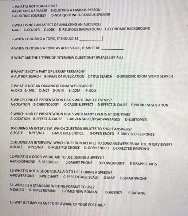 1-WHAT IS NOT PLAGIARISM? A-QUOTING A SPEAKER