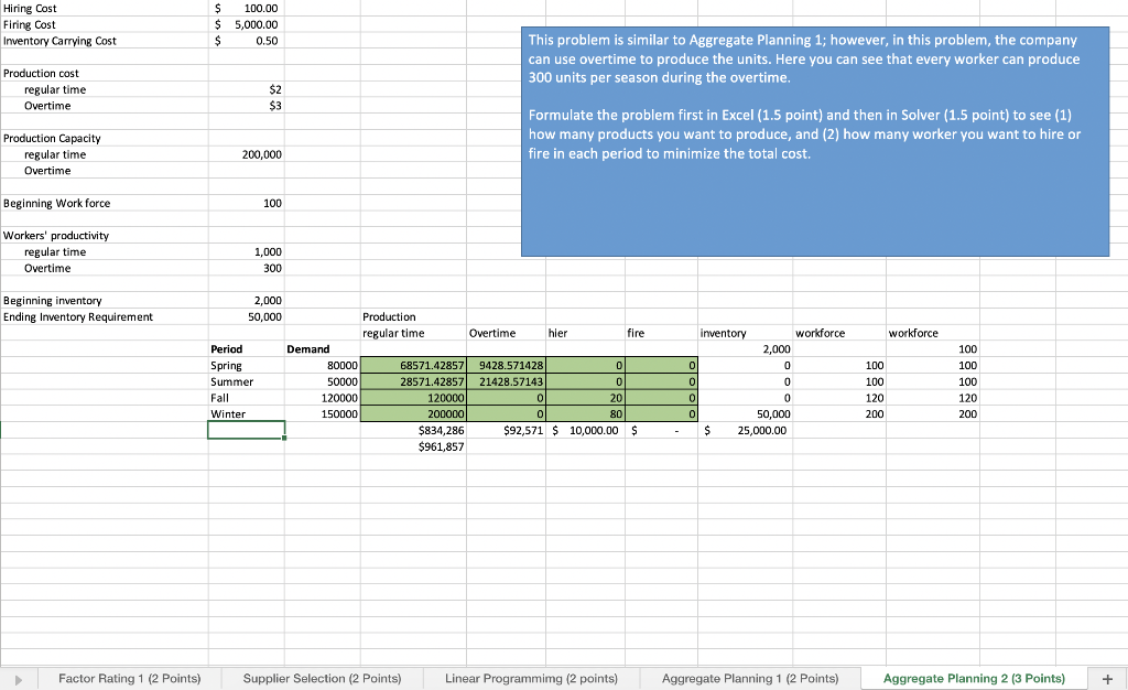 please show the formulas used to get the answers