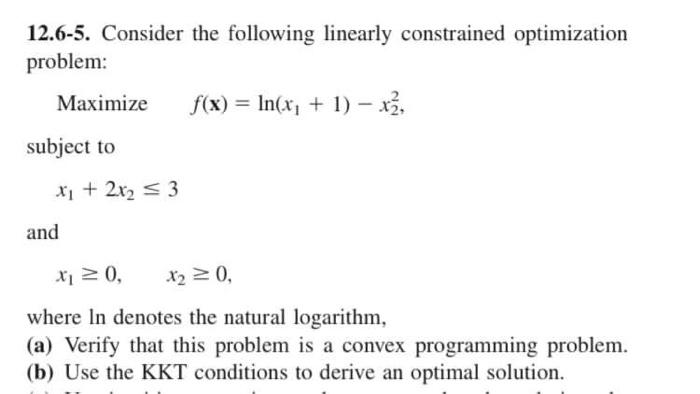 12.6-5. Consider the following linearly