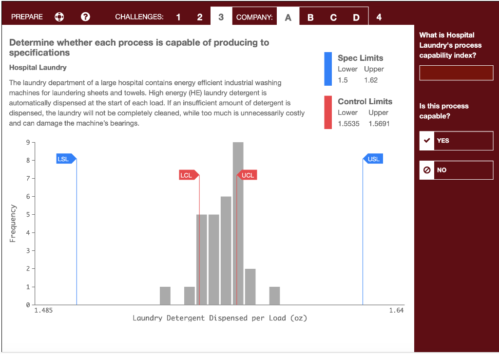 Determine whether each process is capable of