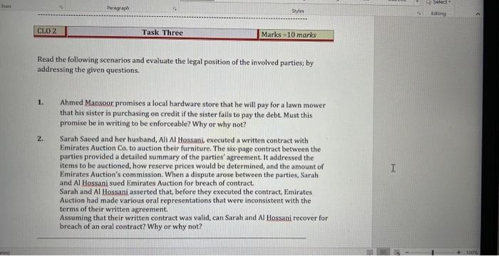 Select Paragraph Styles Editing CL02 Task Three