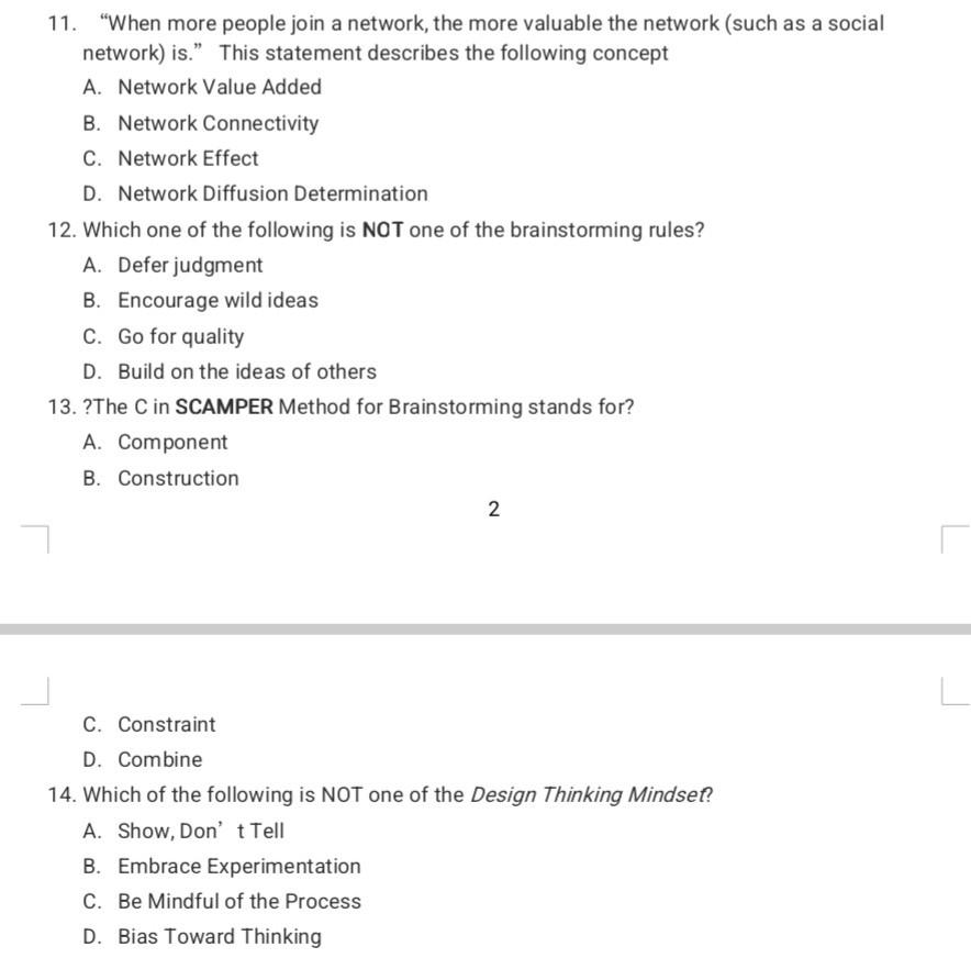 11. "When more people join a network, the more