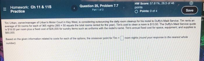 co Homework: Ch 11 & 118 Practice Question 25,