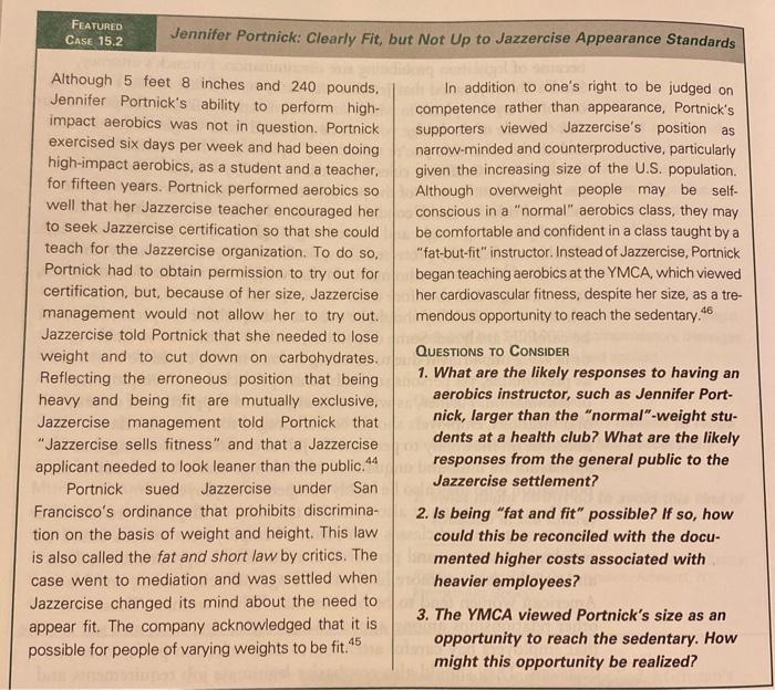 FEATURED CASE 15.2 Jennifer Portnick: Clearly