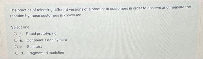 The practice of releasing different versions of a