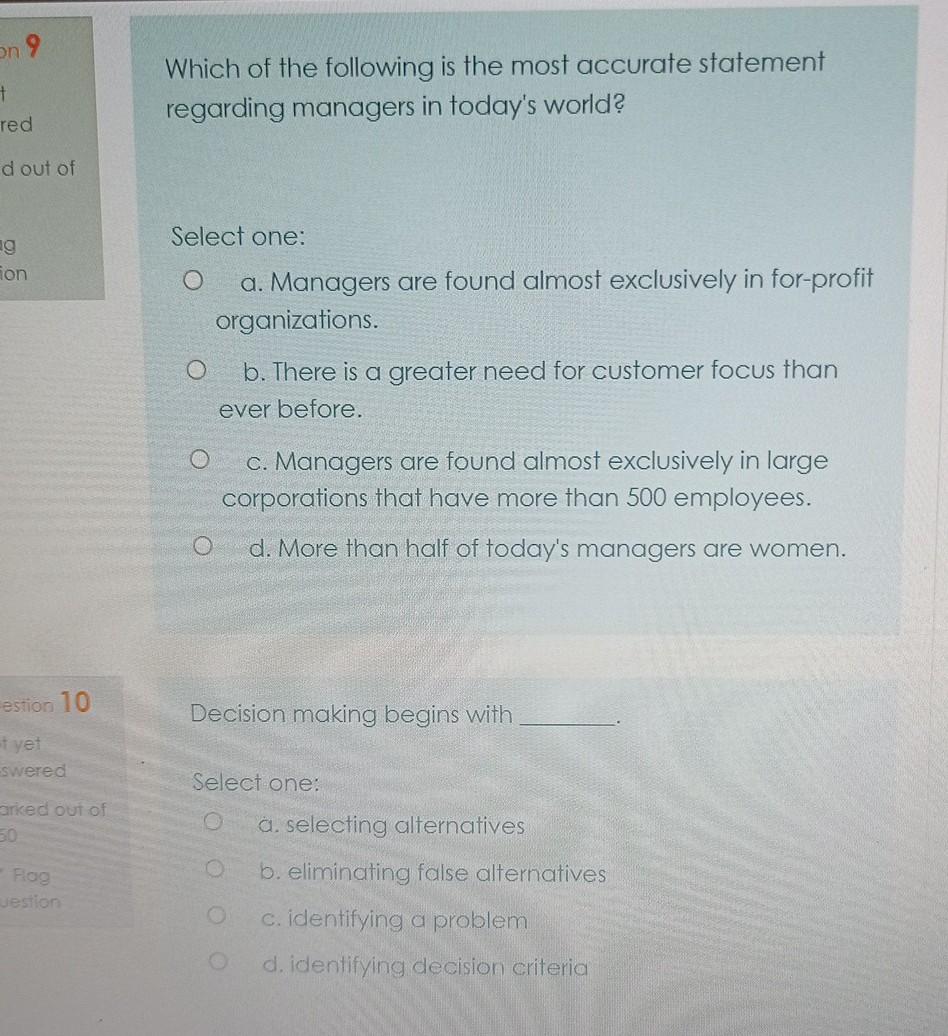 can someone answer this question? 2 Planning is