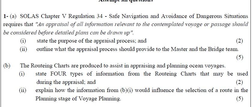 Ship navigation Passage Plan. 1- (a) SOLAS