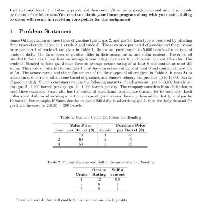 Instructions: Model the following problem(s) then
